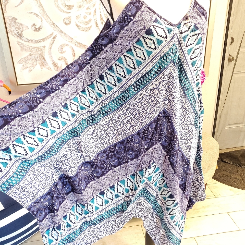 🦋 BUTTERLY 🦋 BLUE BEACH EVERYDAY DRESS XL